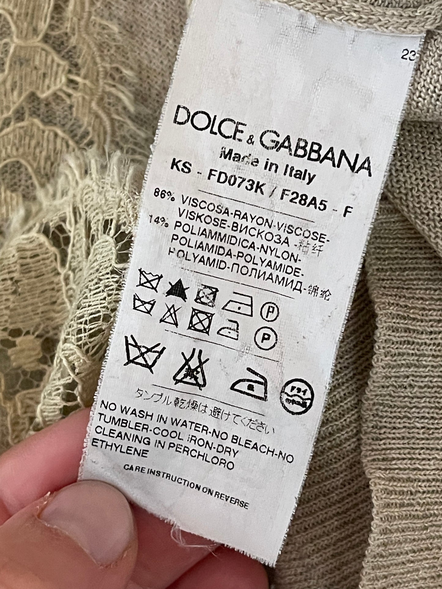 Pull Dolce & Gabbana beige T.36