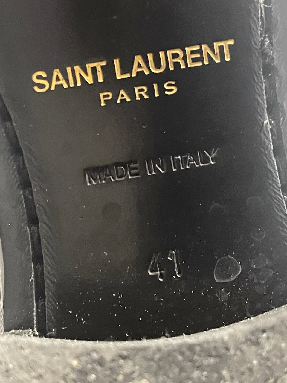 Bottines Saint Laurent noires T.41