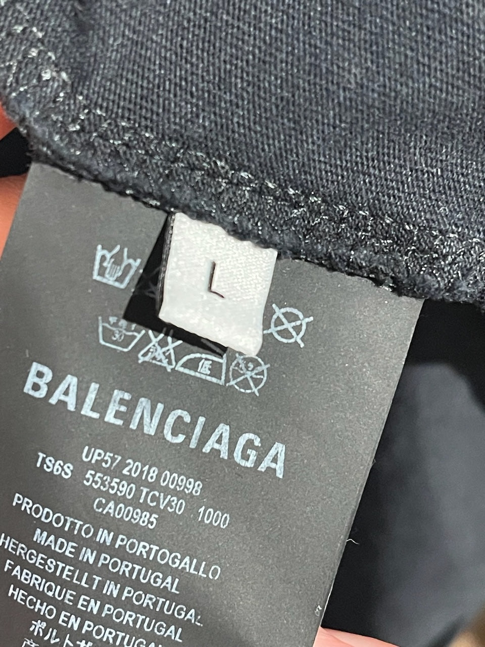 T-shirt Balenciaga noir Track T.L
