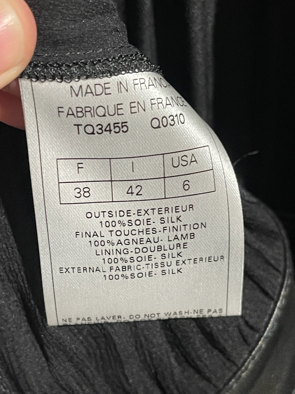 Robe John Galliano noire T.38