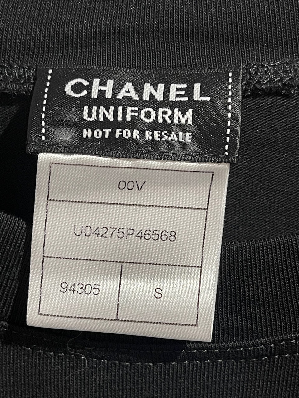 T-shirt Chanel noir T.S
