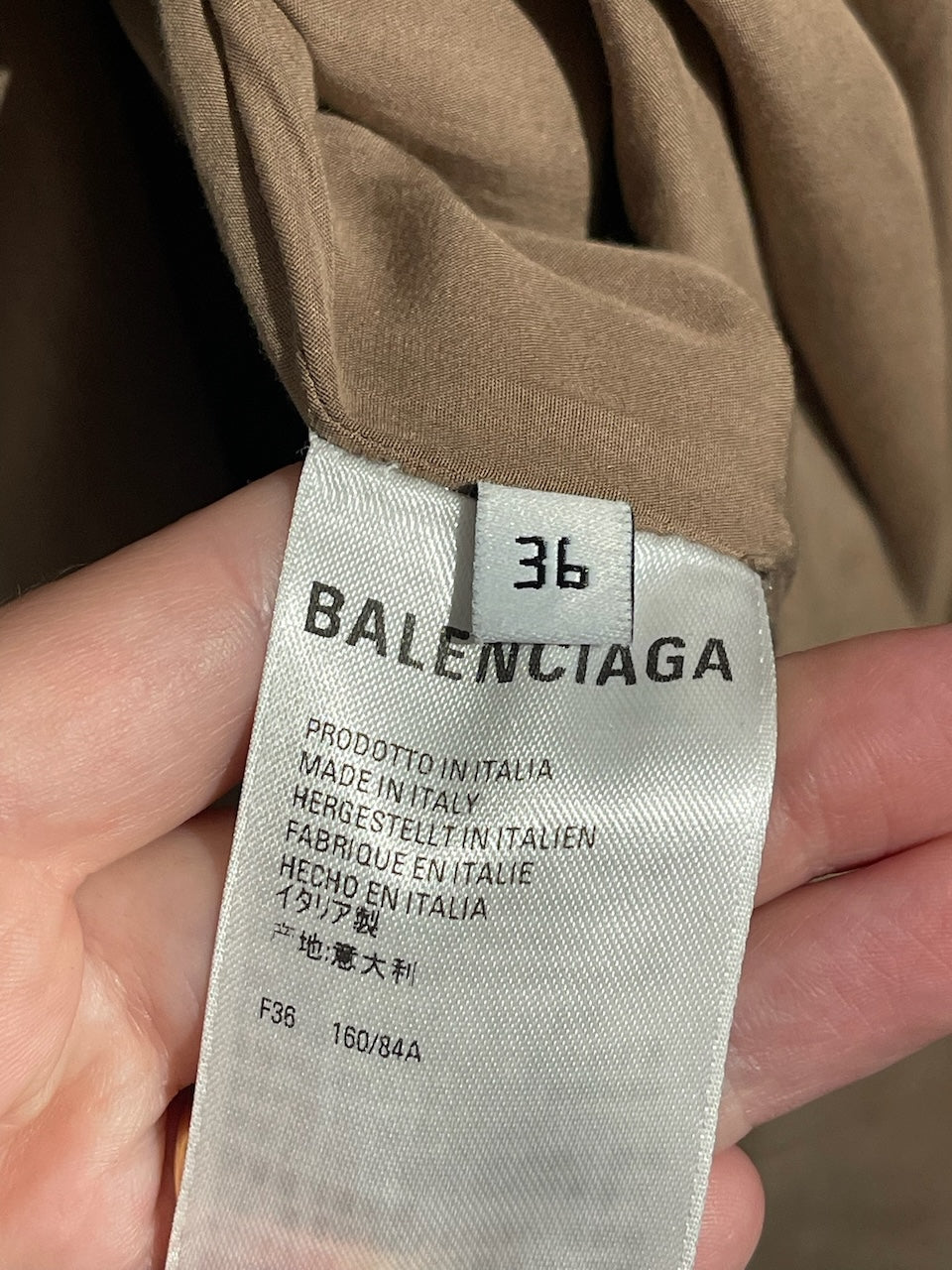 Trench Balenciaga beige T.36