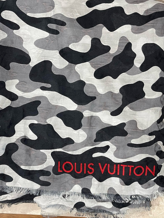 Châle Louis Vuitton camouflage