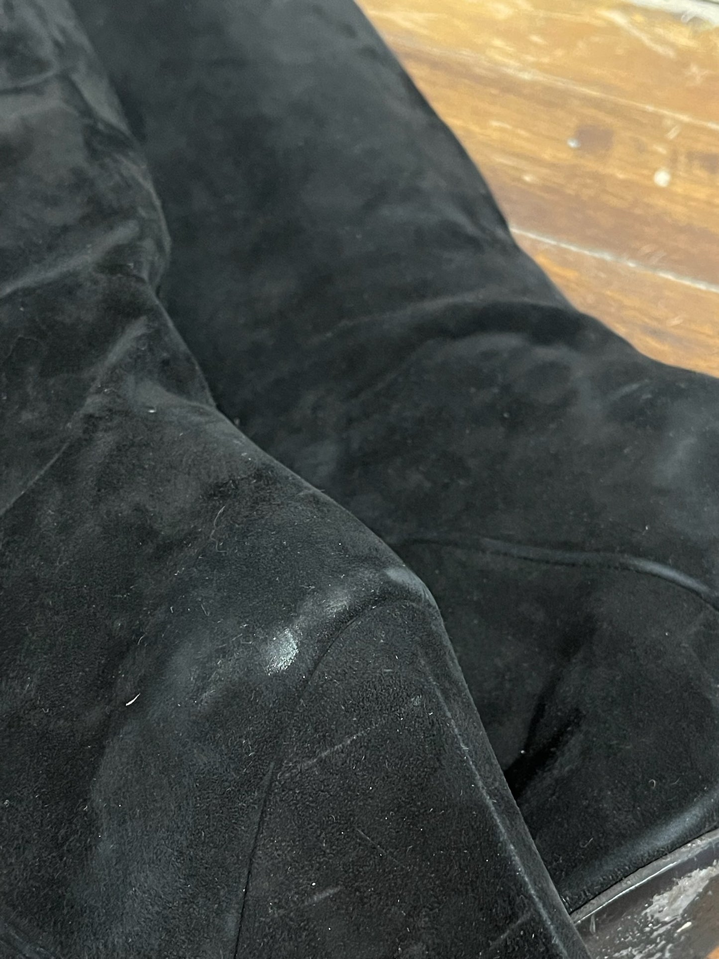 Bottes Saint Laurent Daim Noir T.37,5