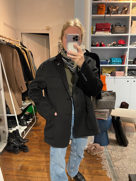 Veste Prada noire T.40