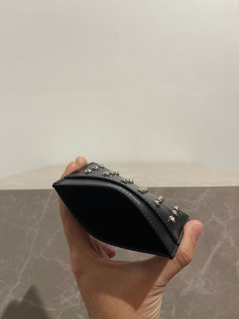 Porte-cartes Saint Laurent noir