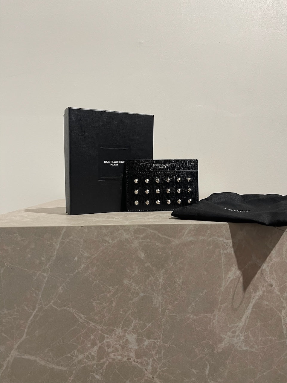 Porte-cartes Saint Laurent noir