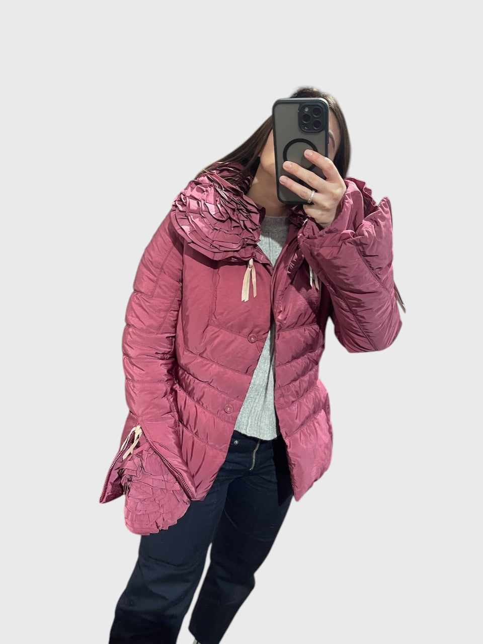 Doudoune Ermanno Scervino rose T.38