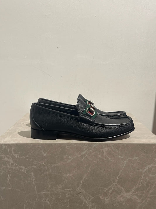 Mocassins Gucci noirs T.39,5 IT NEUFS