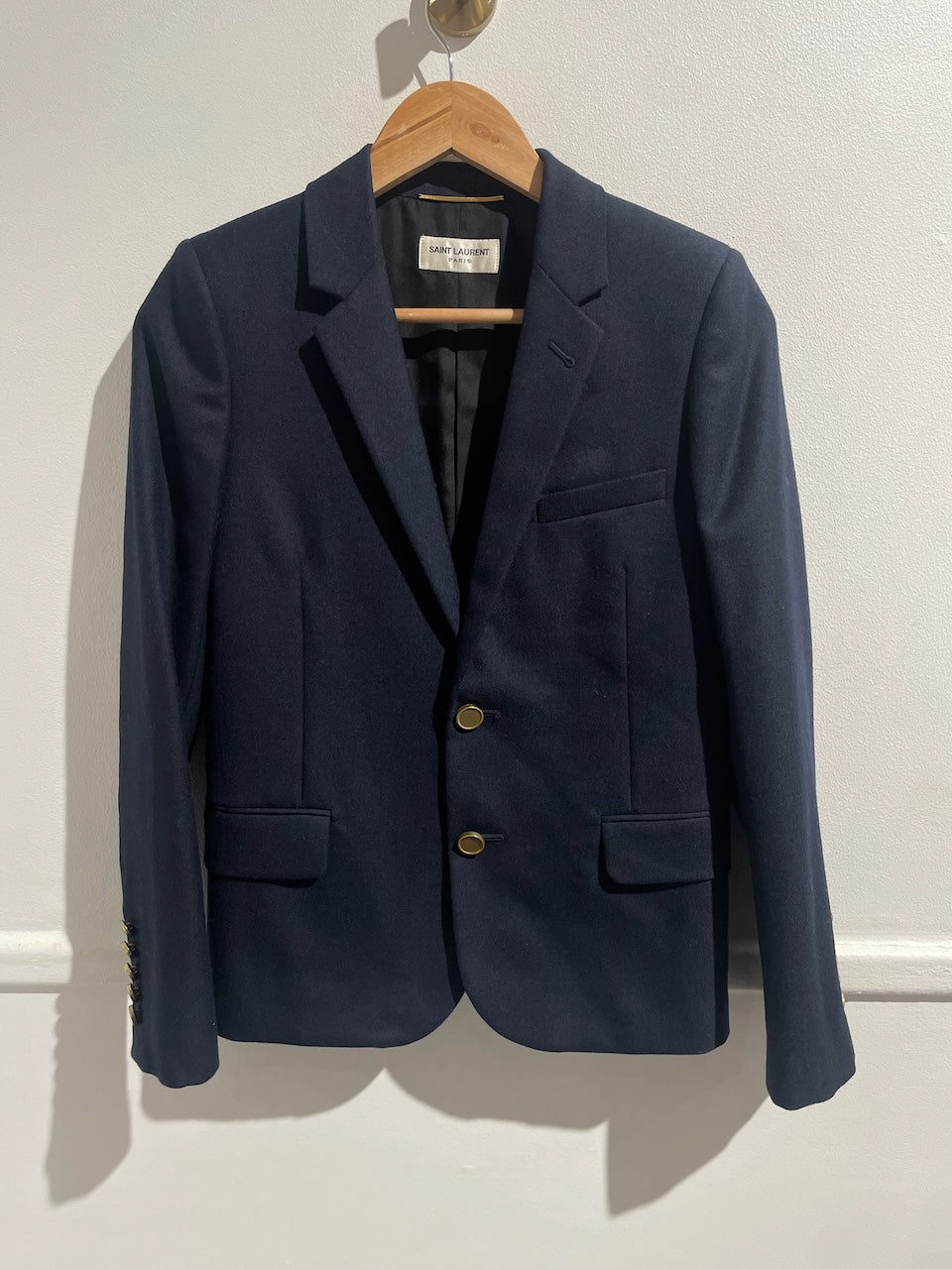 Veste Saint Laurent bleu marine T.36