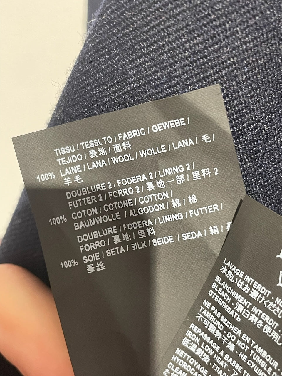 Veste Saint Laurent bleu marine T.36