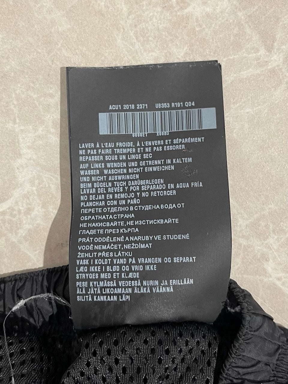 Short de bain Prada noir T.48