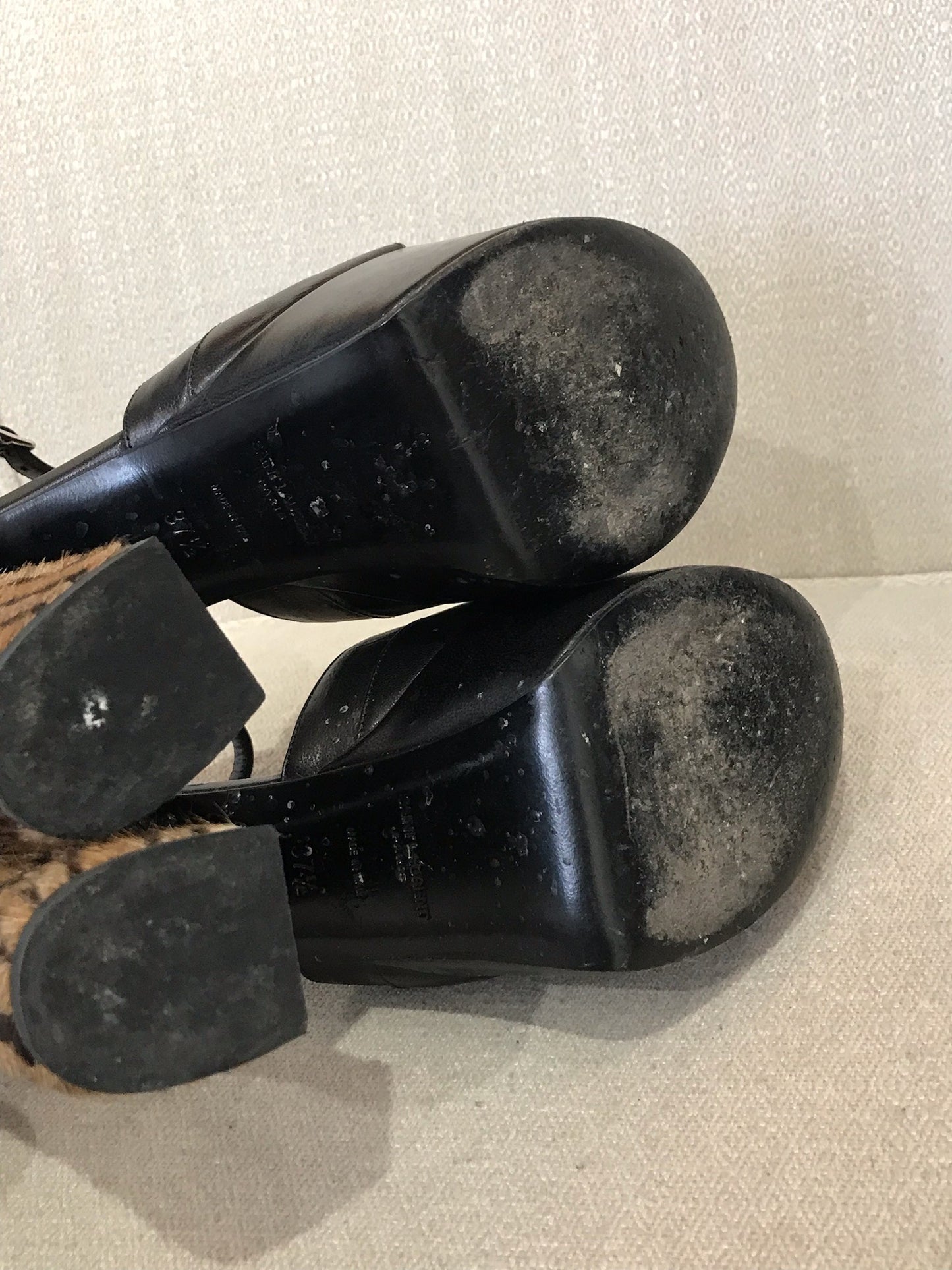 Sandales Saint Laurent noires T.37,5