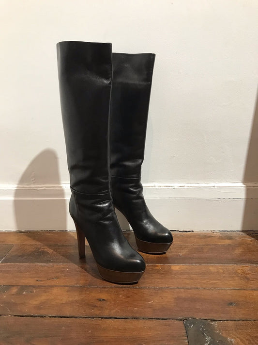Bottes Sergio Rossi noires T.37,5