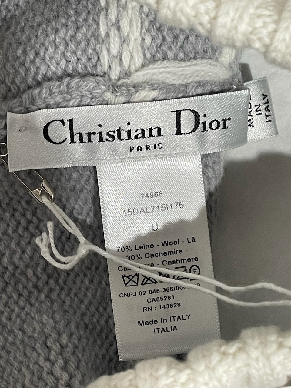Bonnet Dior gris