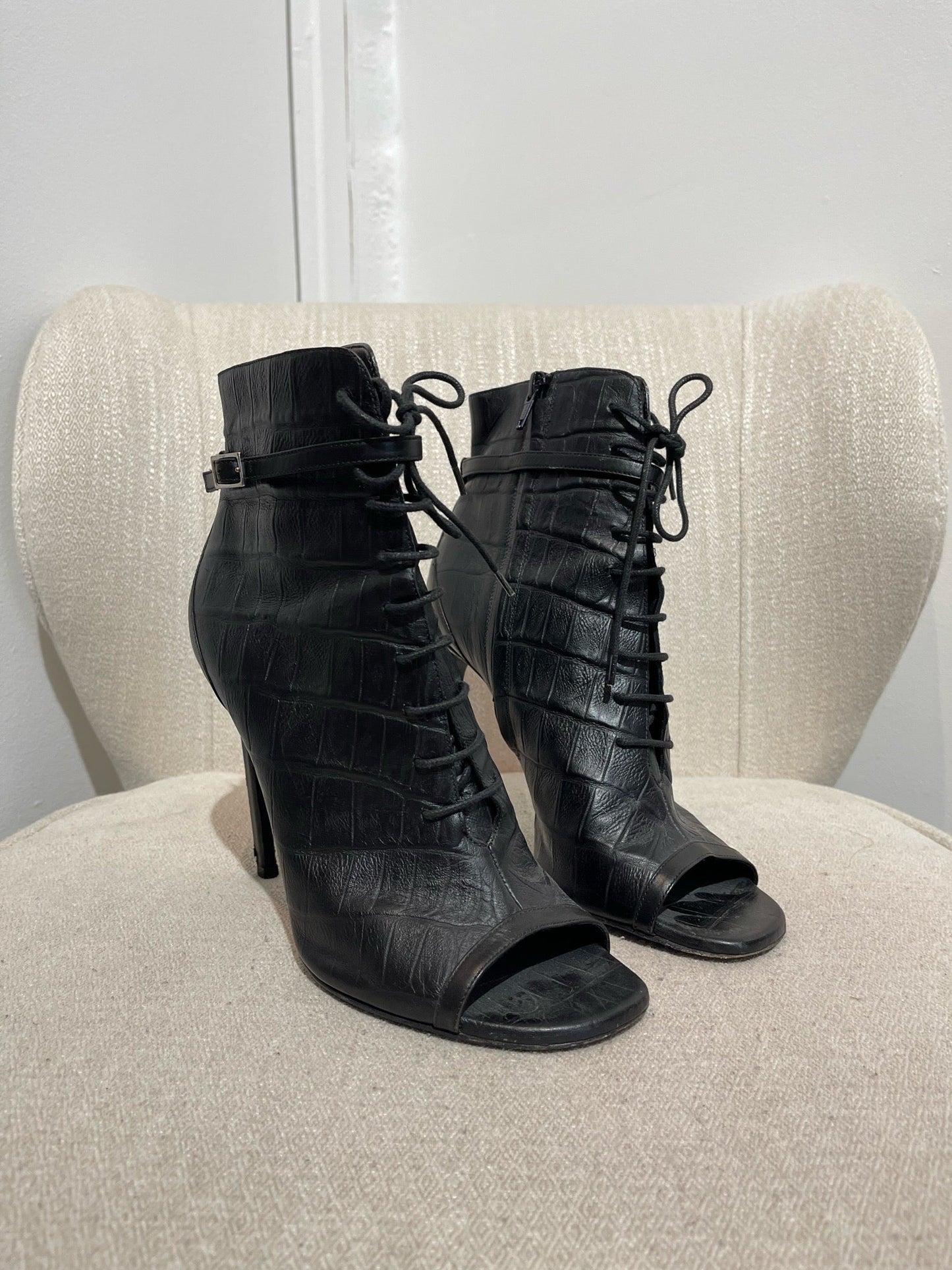Boots Saint Laurent noires T.40