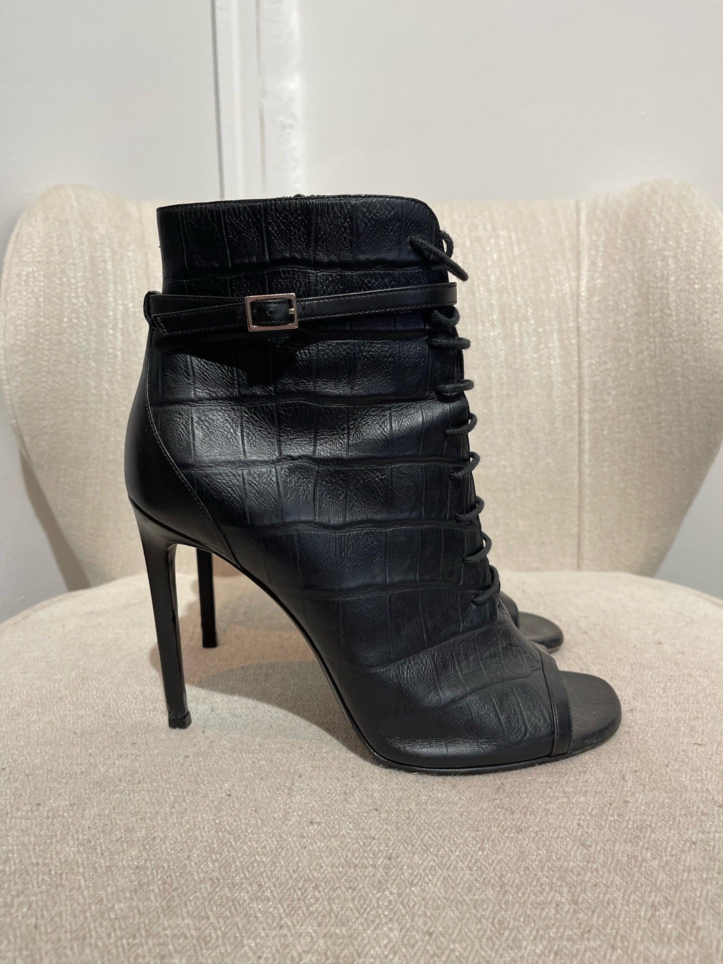 Boots Saint Laurent noires T.40