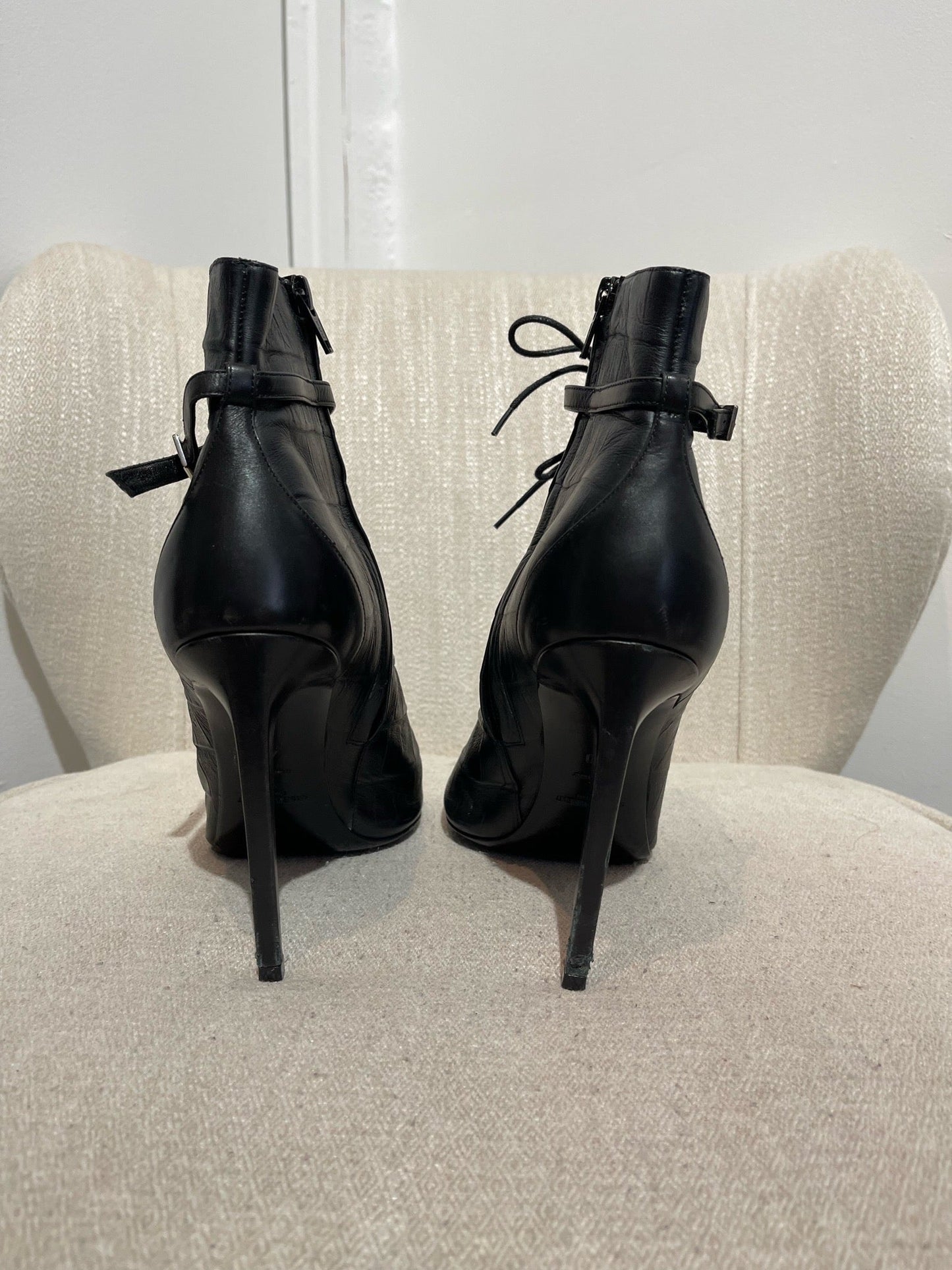 Boots Saint Laurent noires T.40
