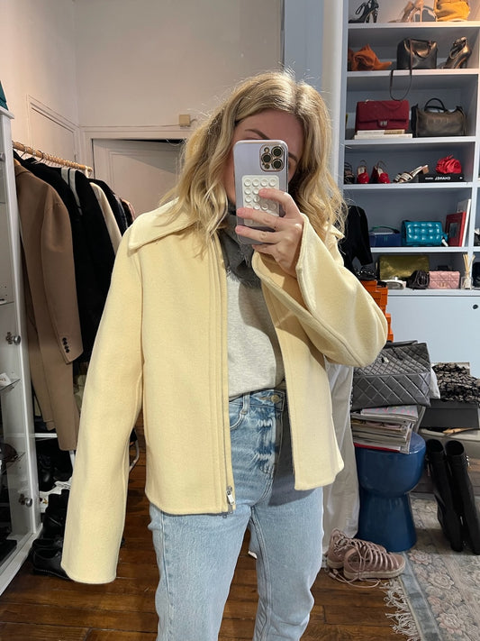 Veste Jil Sander jaune pâle T.34