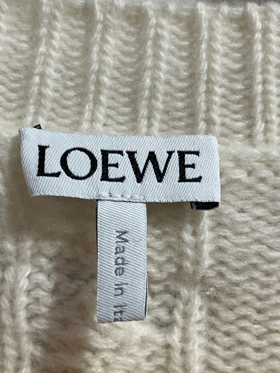 Pull Loewe blanc cassé T.S