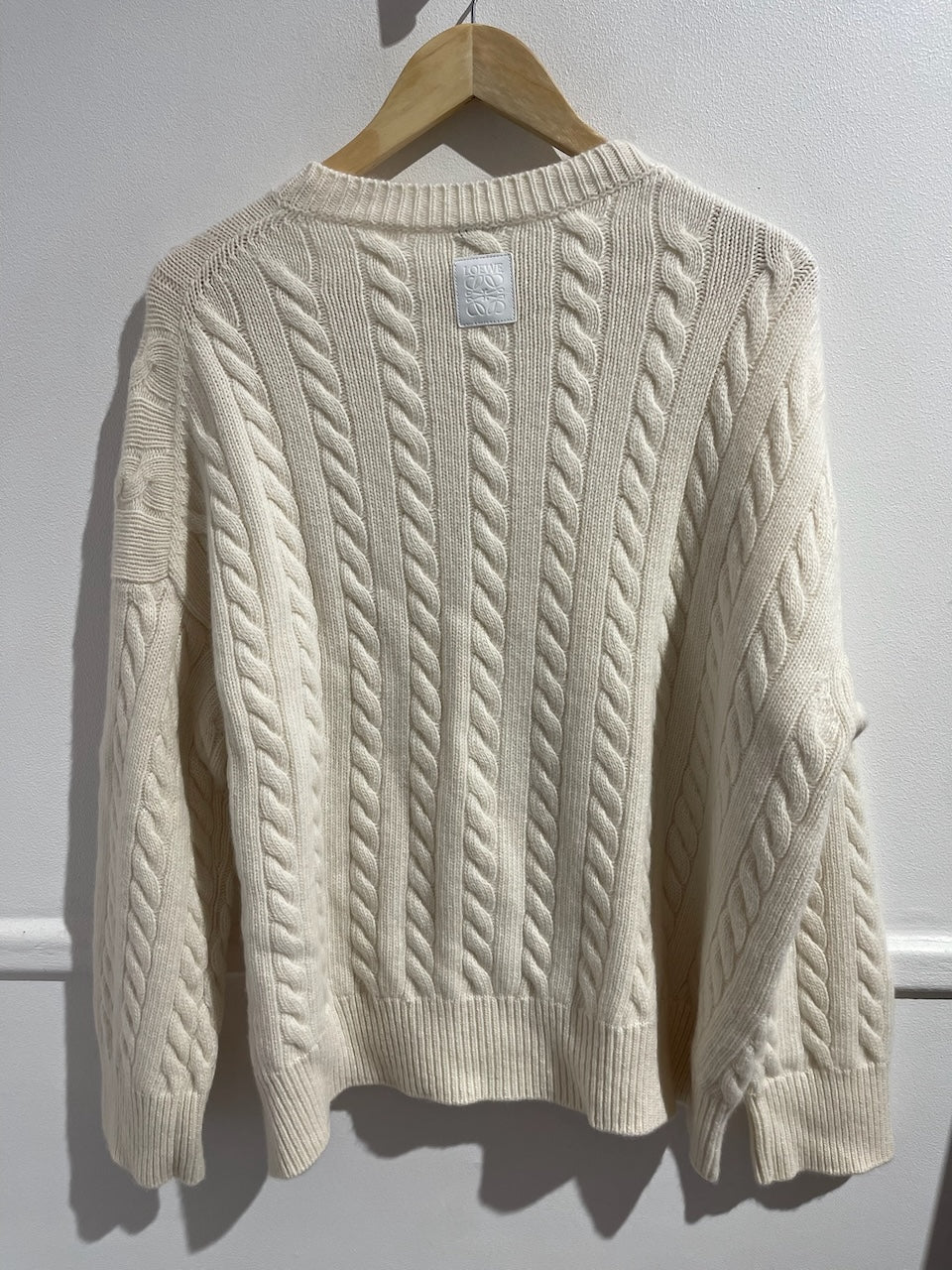 Pull Loewe blanc cassé T.S