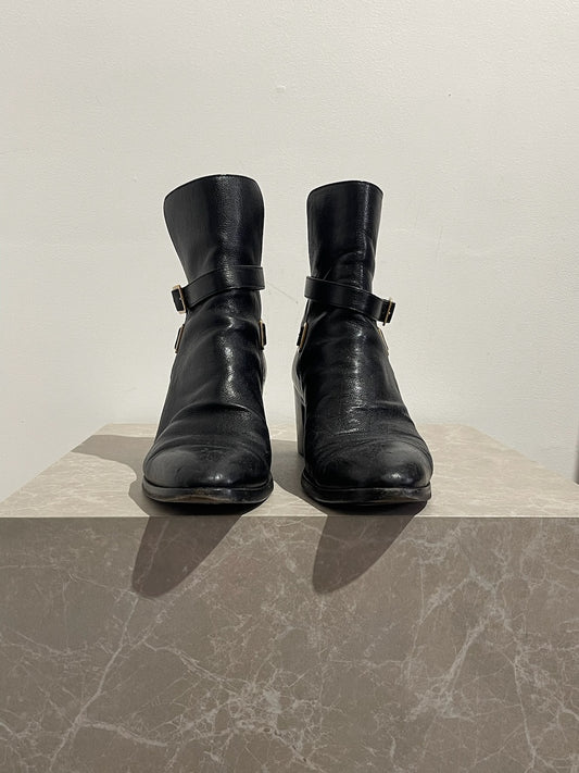 Bottines Saint Laurent noires T.38,5