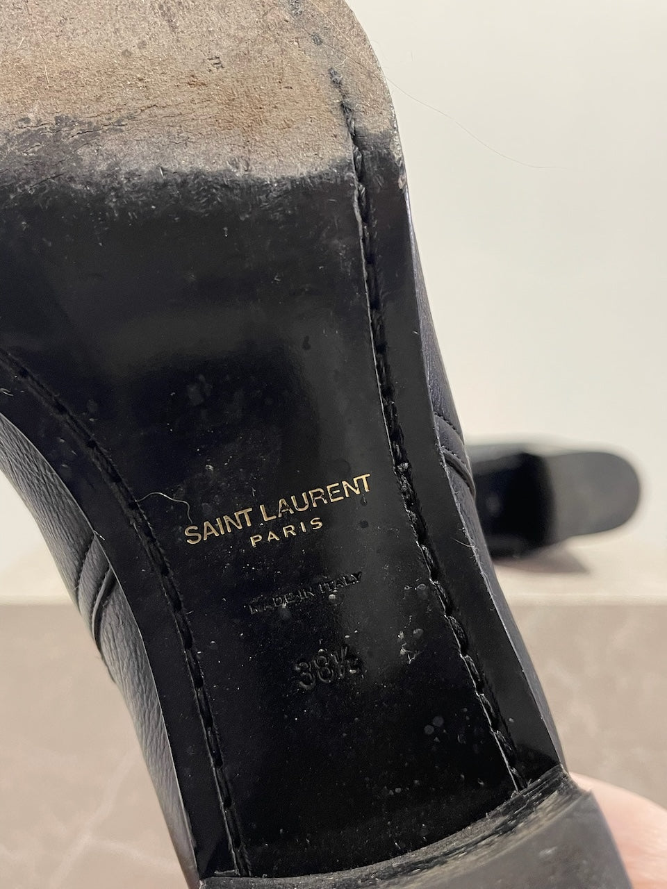 Bottines Saint Laurent noires T.38,5