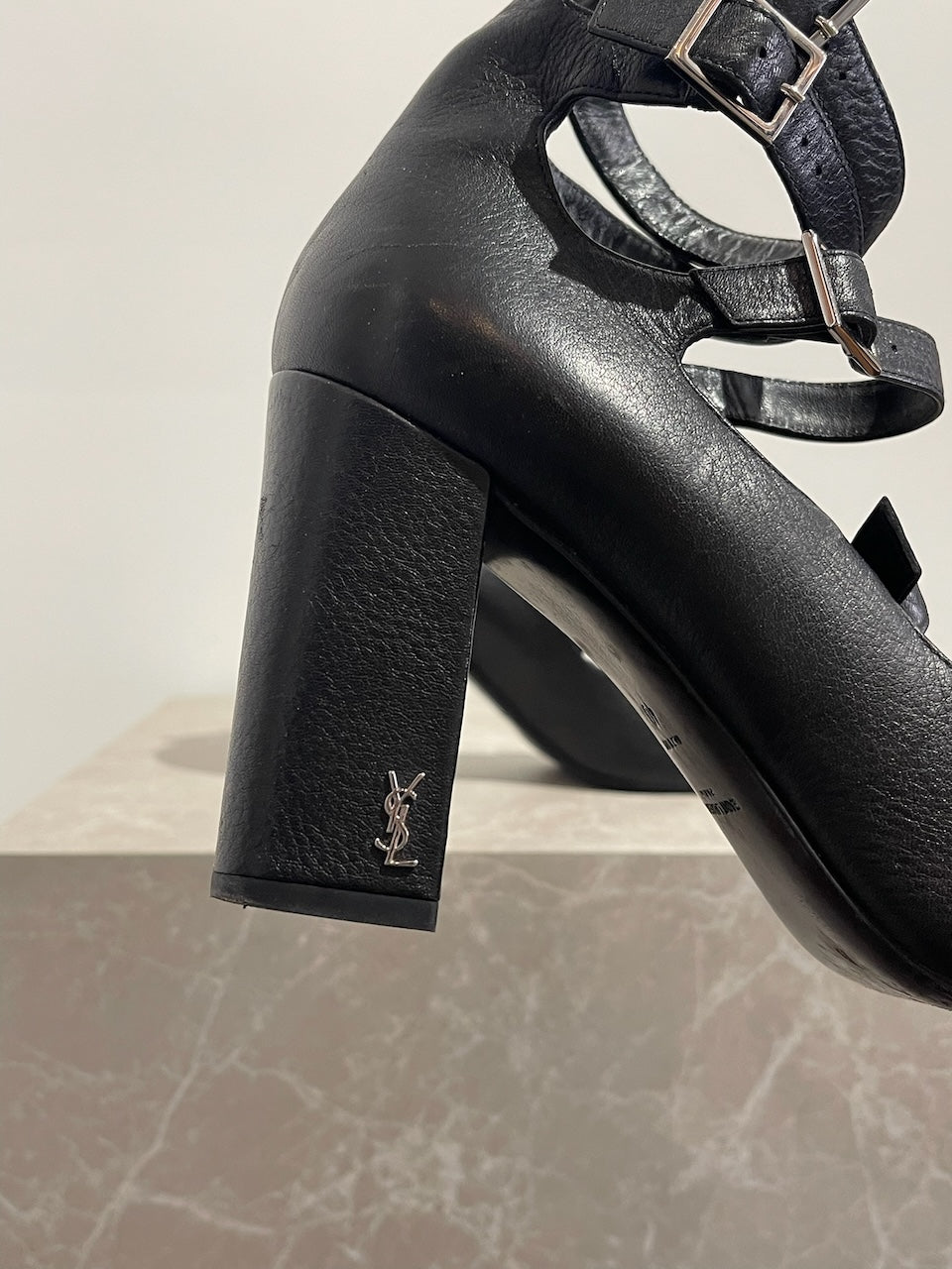 Sandales Saint Laurent noires T.40