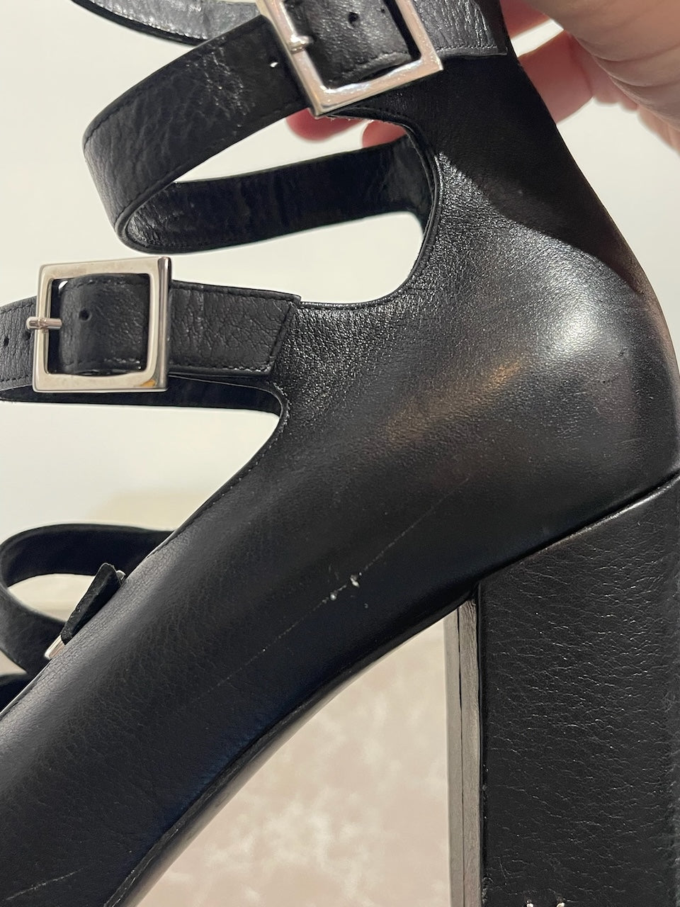 Sandales Saint Laurent noires T.40
