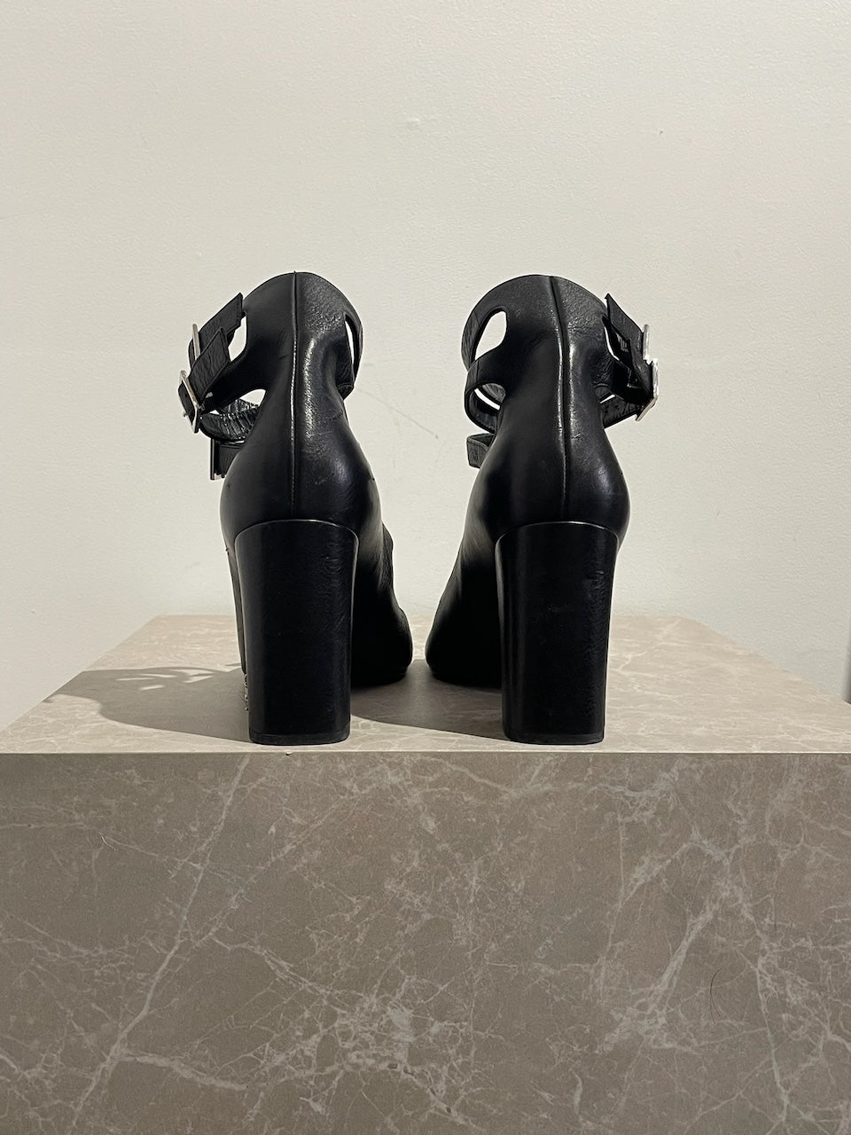 Sandales Saint Laurent noires T.40