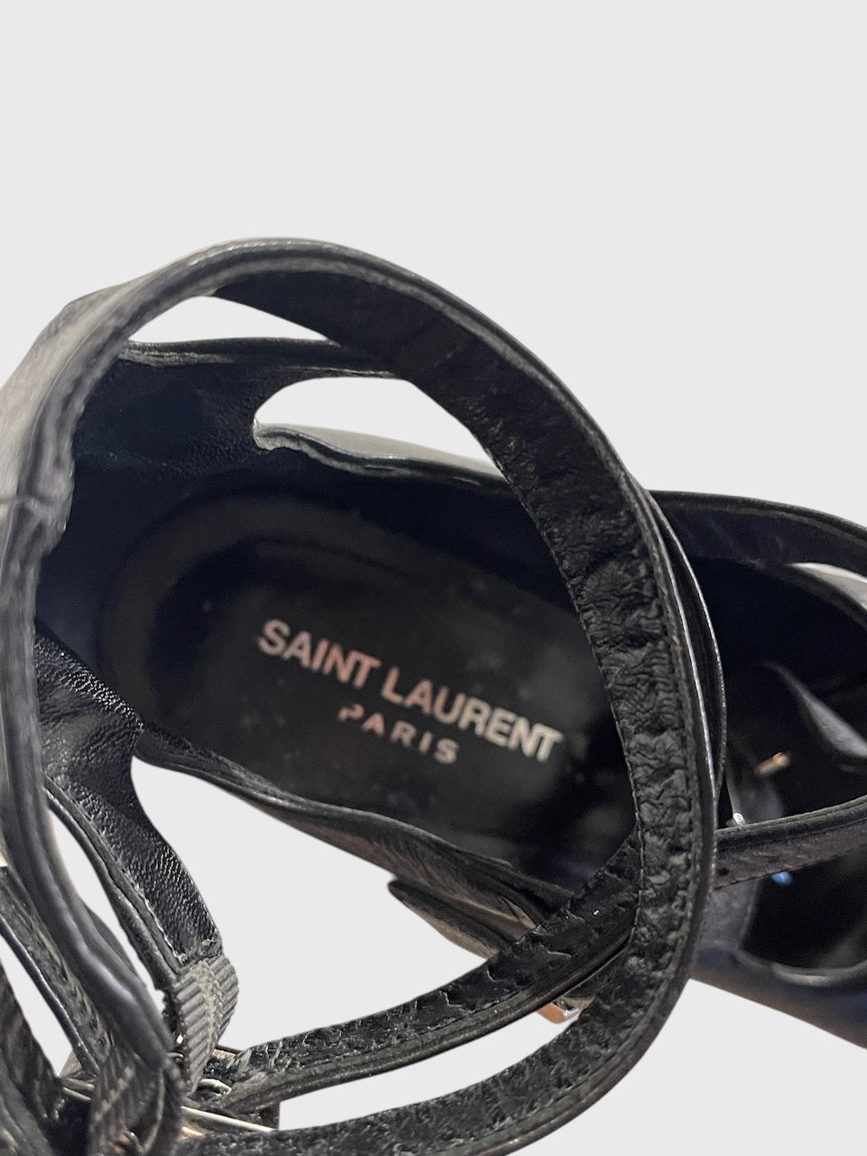 Sandales Saint Laurent noires T.40