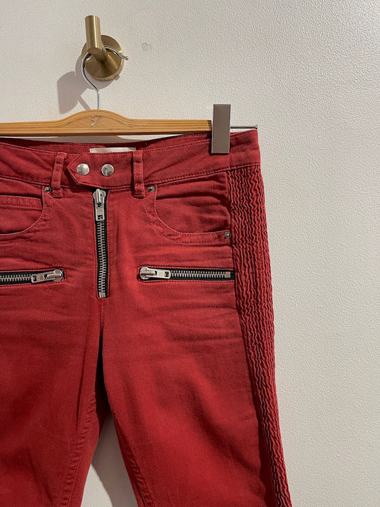Jeans Isabel Marant rouge T.36