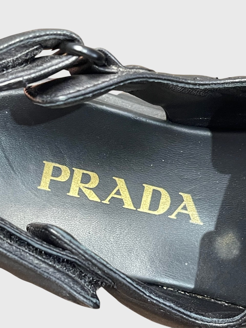 Sandales Prada noires T.37