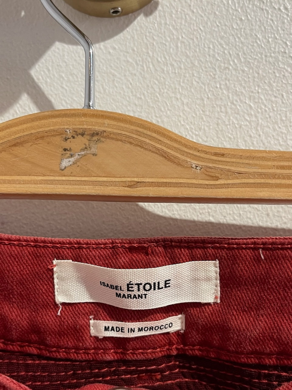 Jeans Isabel Marant rouge T.36