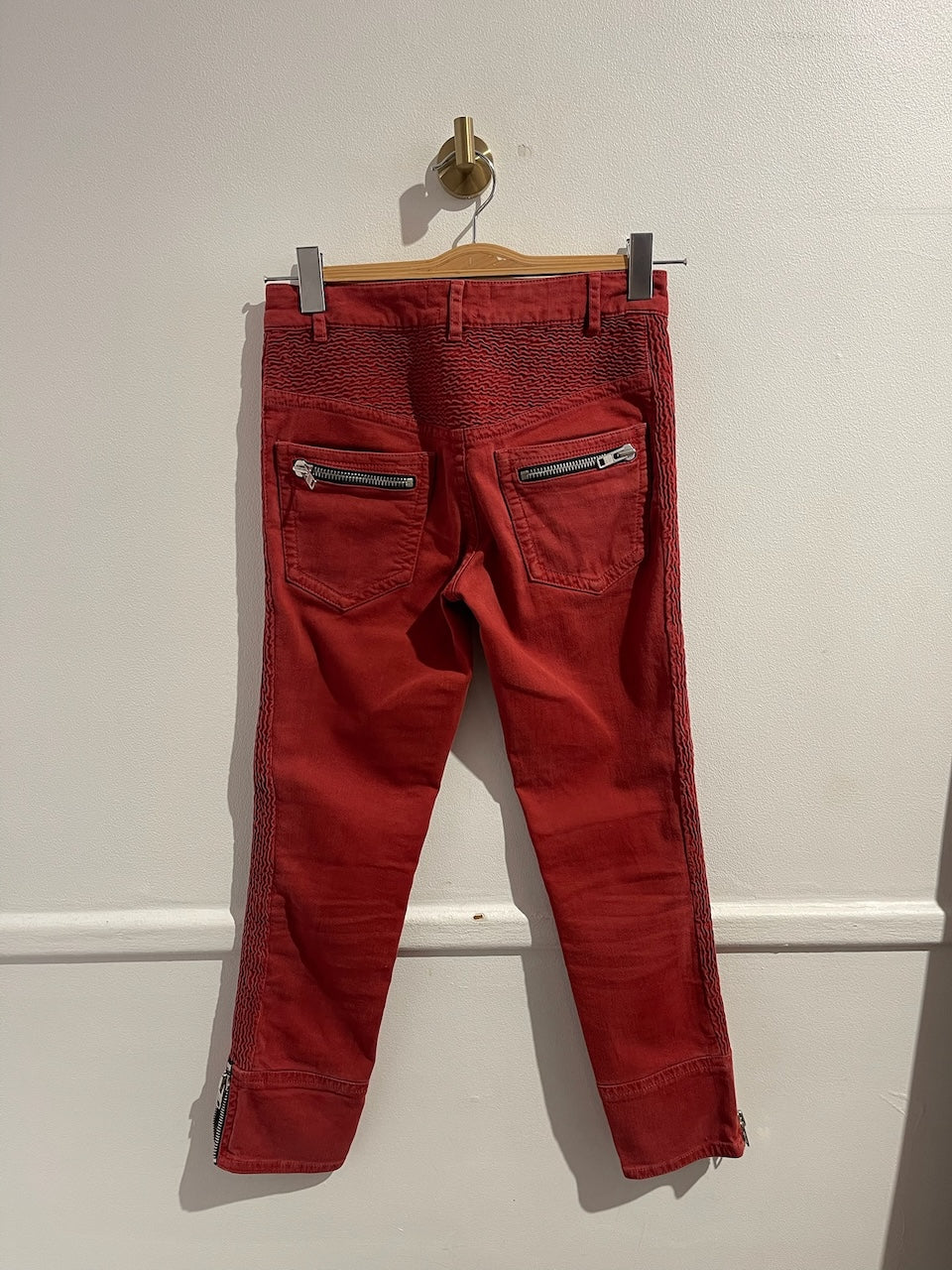 Jeans Isabel Marant rouge T.36