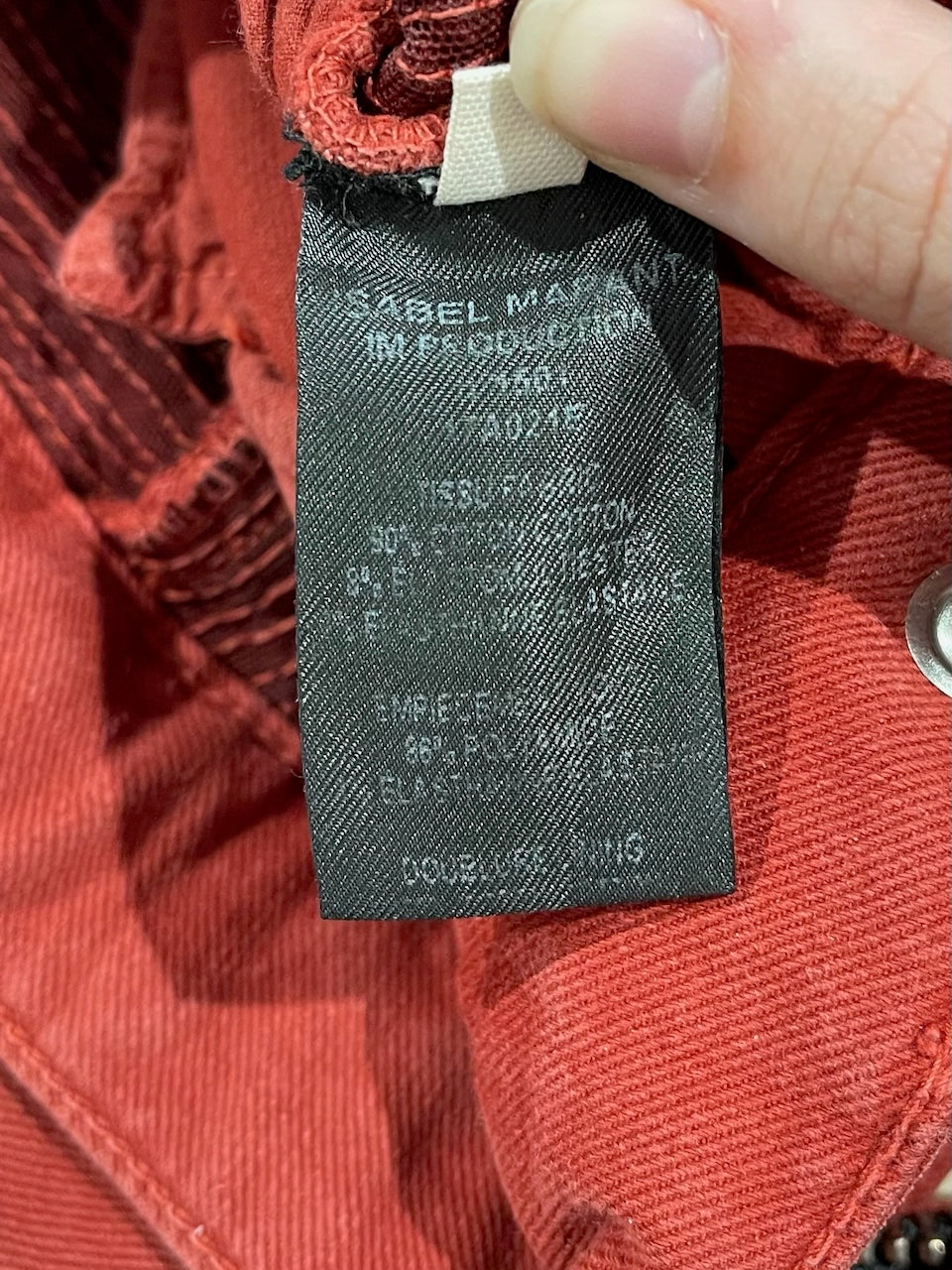 Jeans Isabel Marant rouge T.36