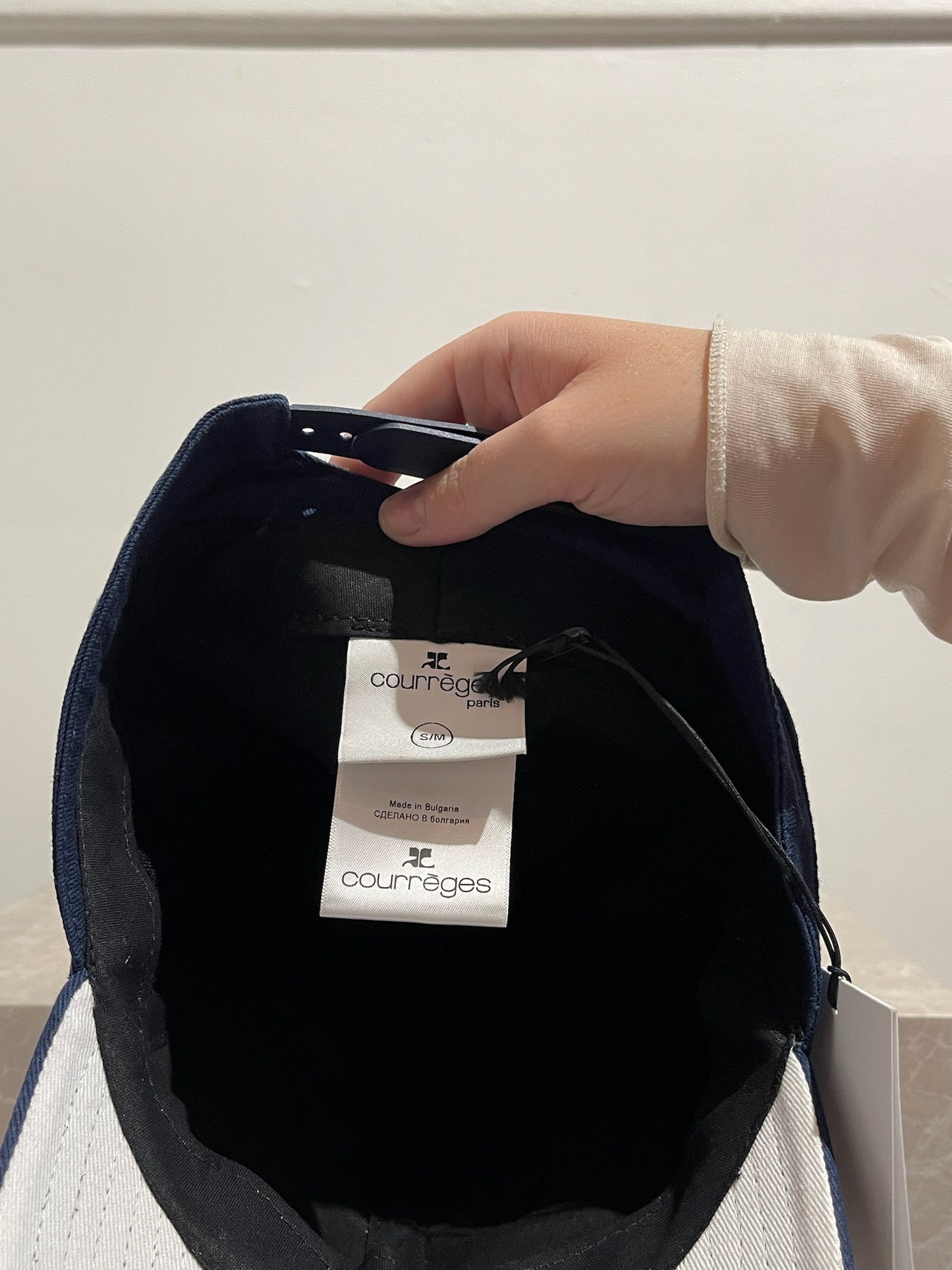Casquette Courrèges bleu marine Neuve