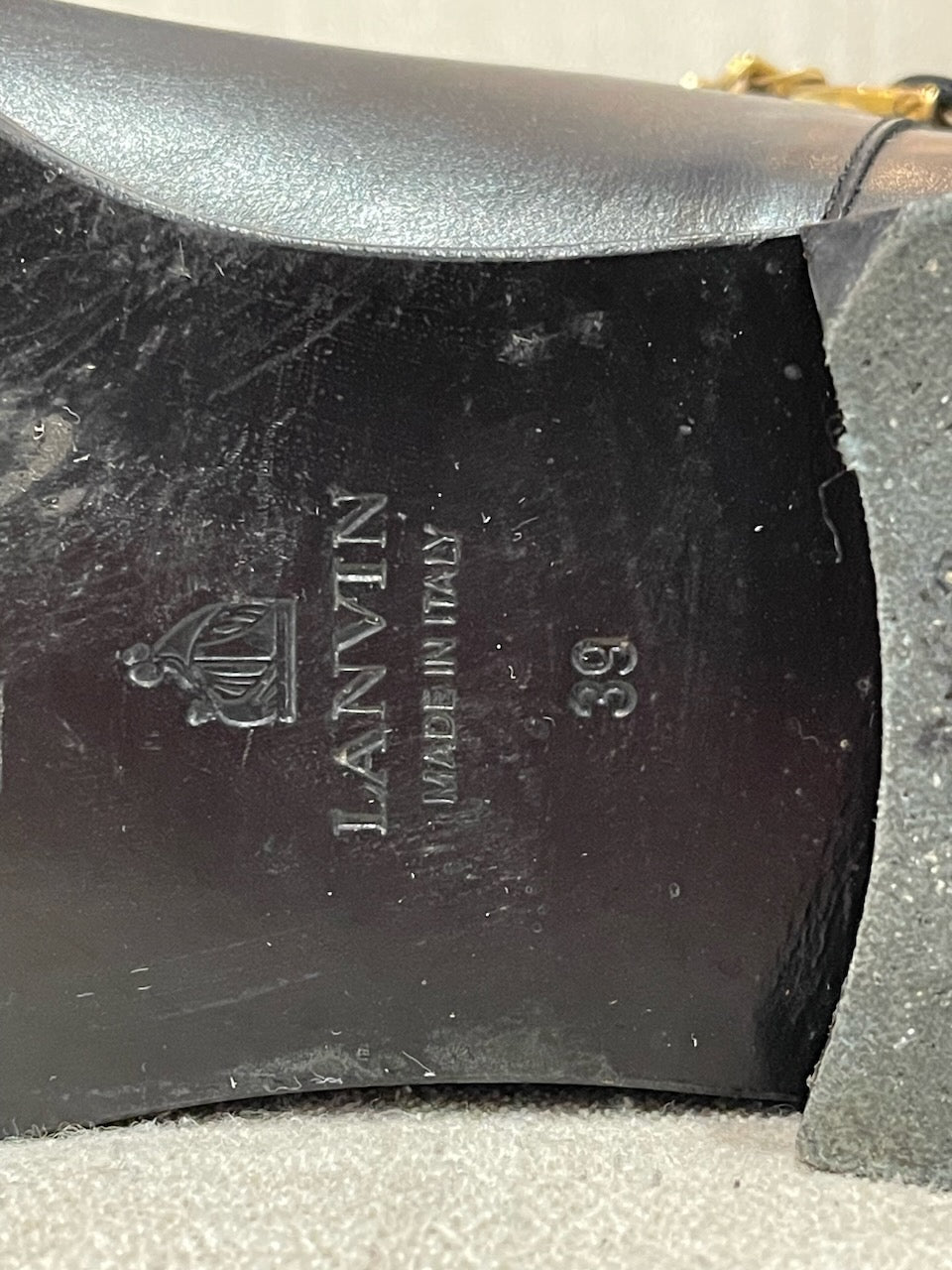 Boots Lanvin noires T.39