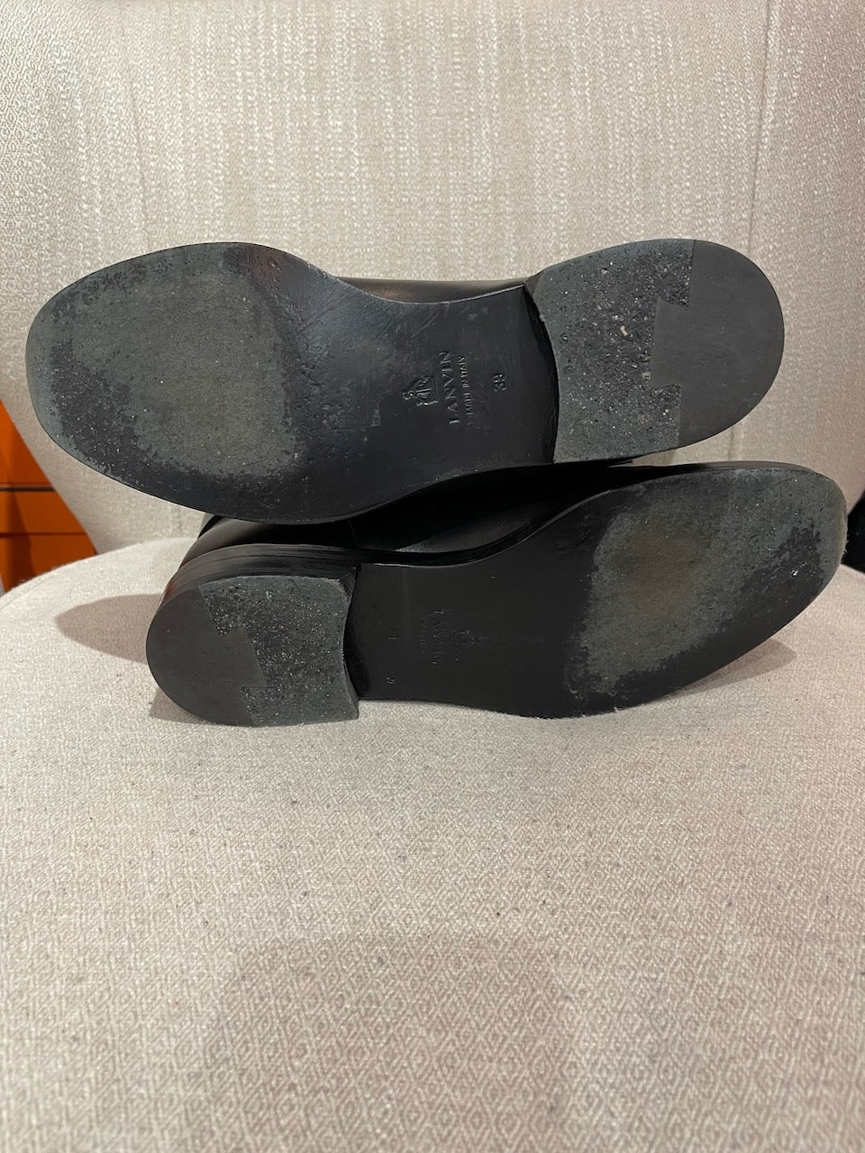 Boots Lanvin noires T.39