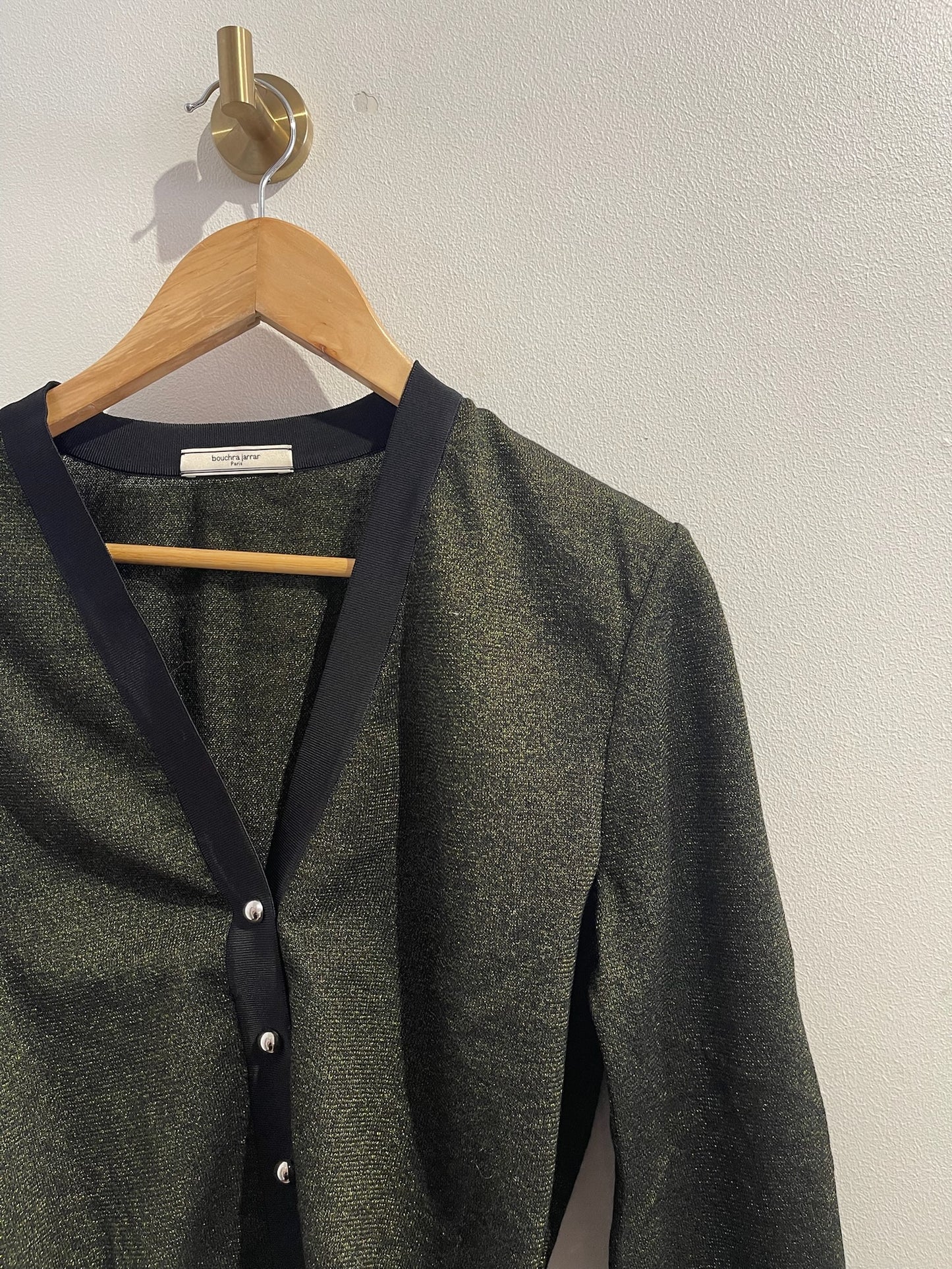 Gilet Bouchra Jarrar vert T.38