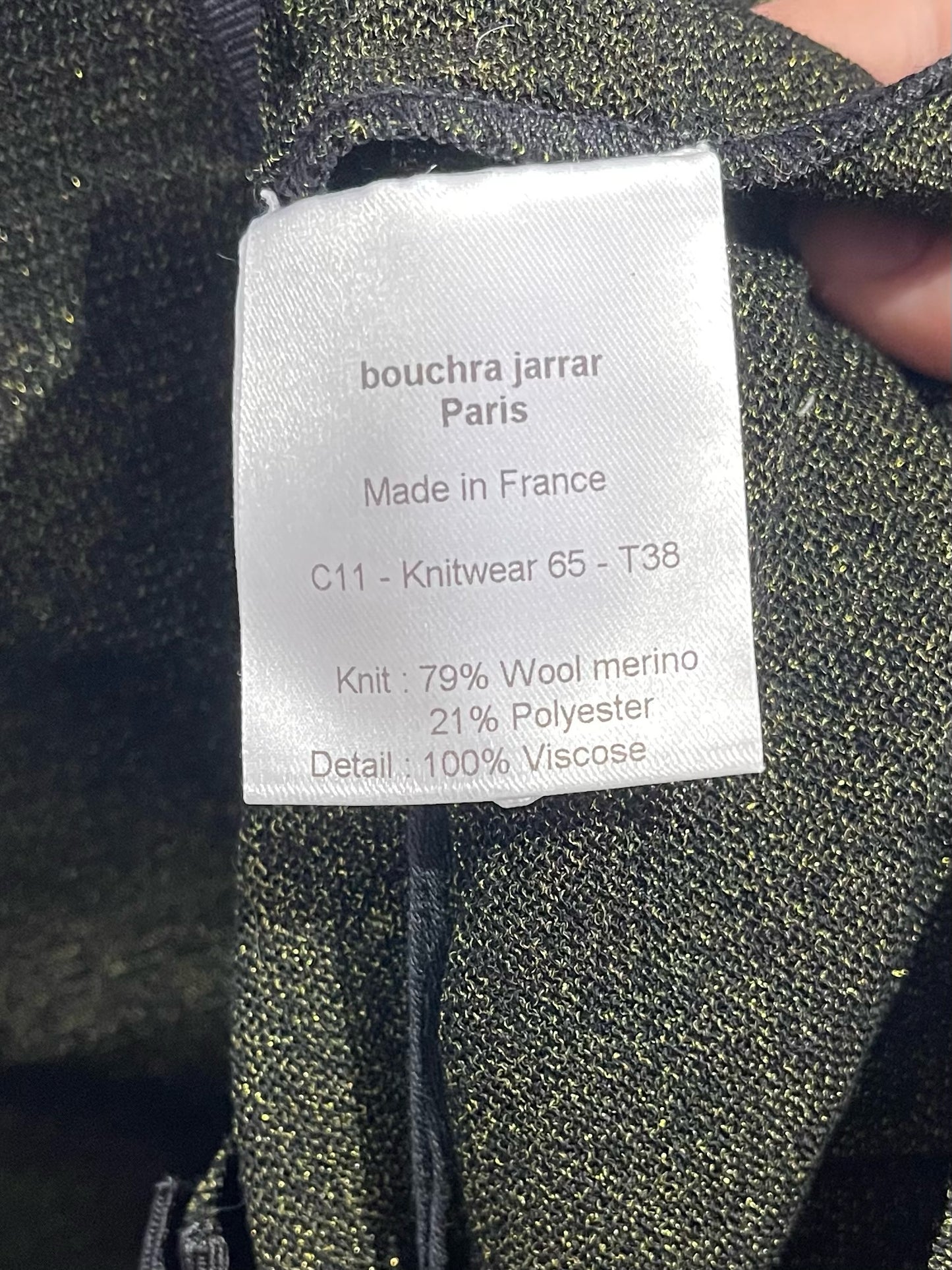 Gilet Bouchra Jarrar vert T.38