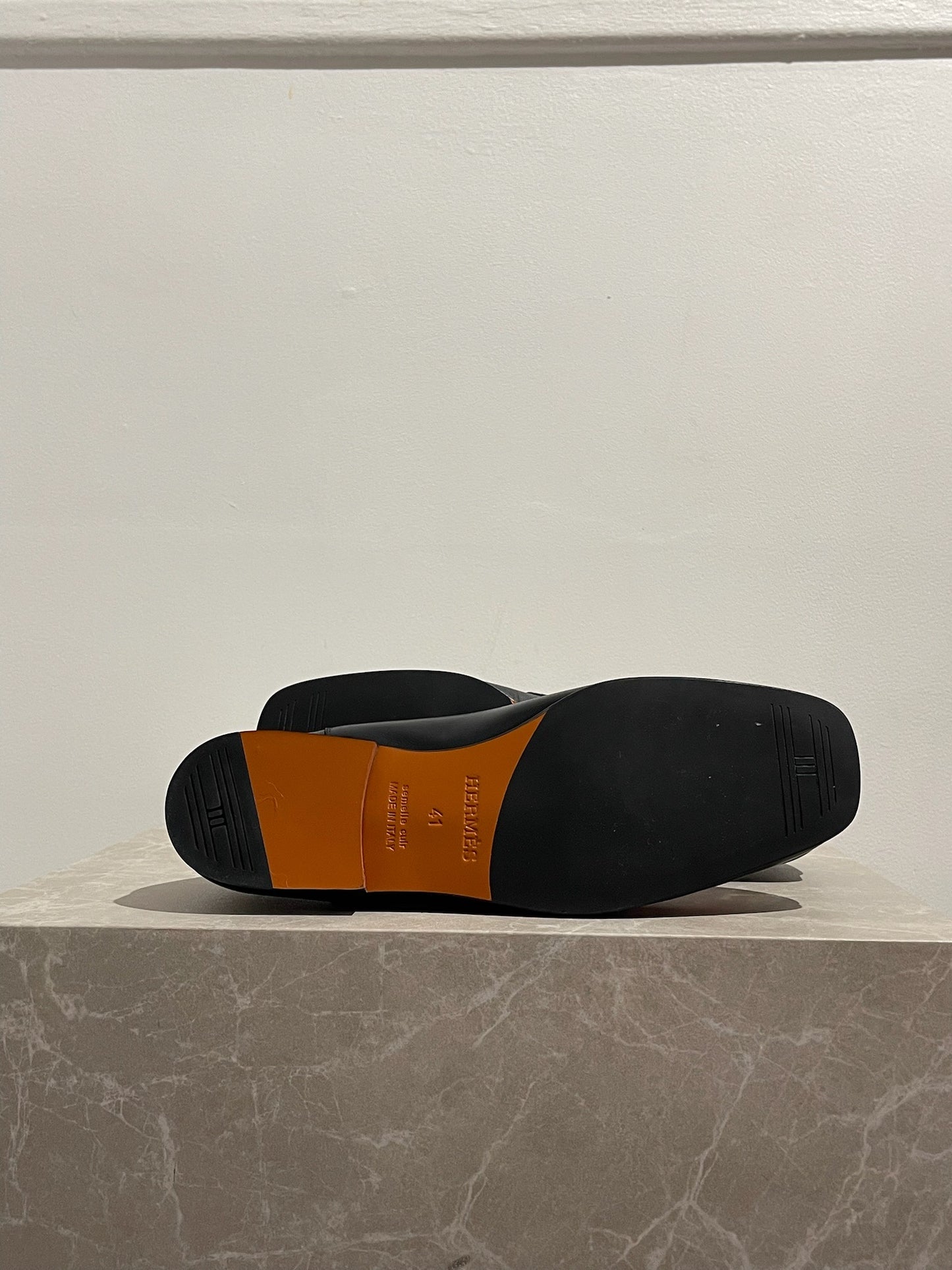 Mocassins Hermès noirs T.41