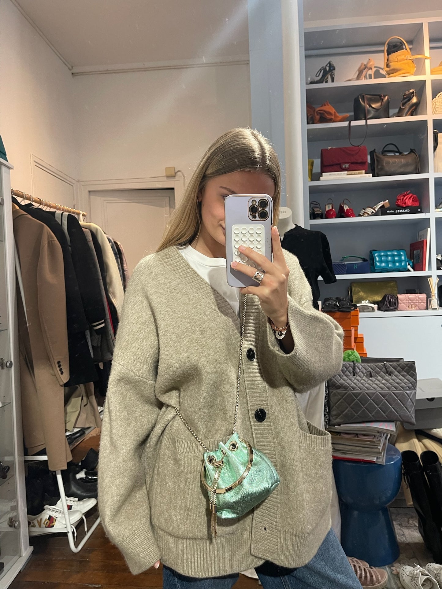 Sac Jimmy Choo Vert