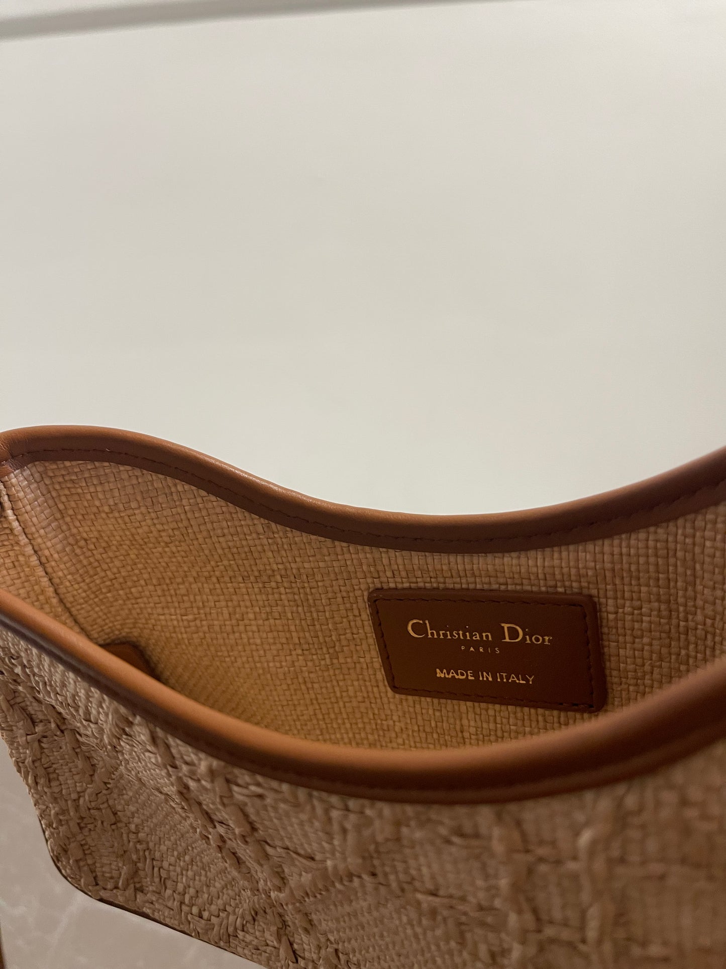 Sac Dior Hobo Raffia