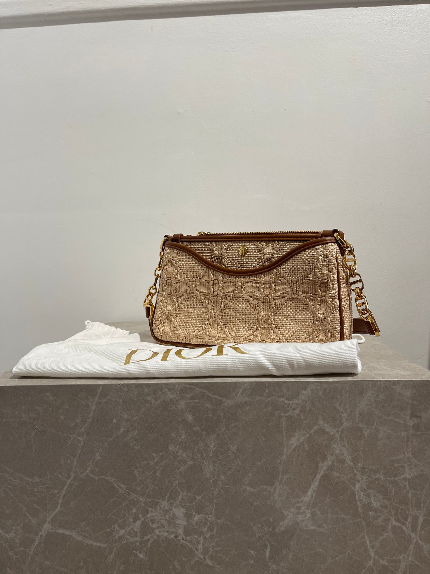 Sac Dior Hobo Raffia