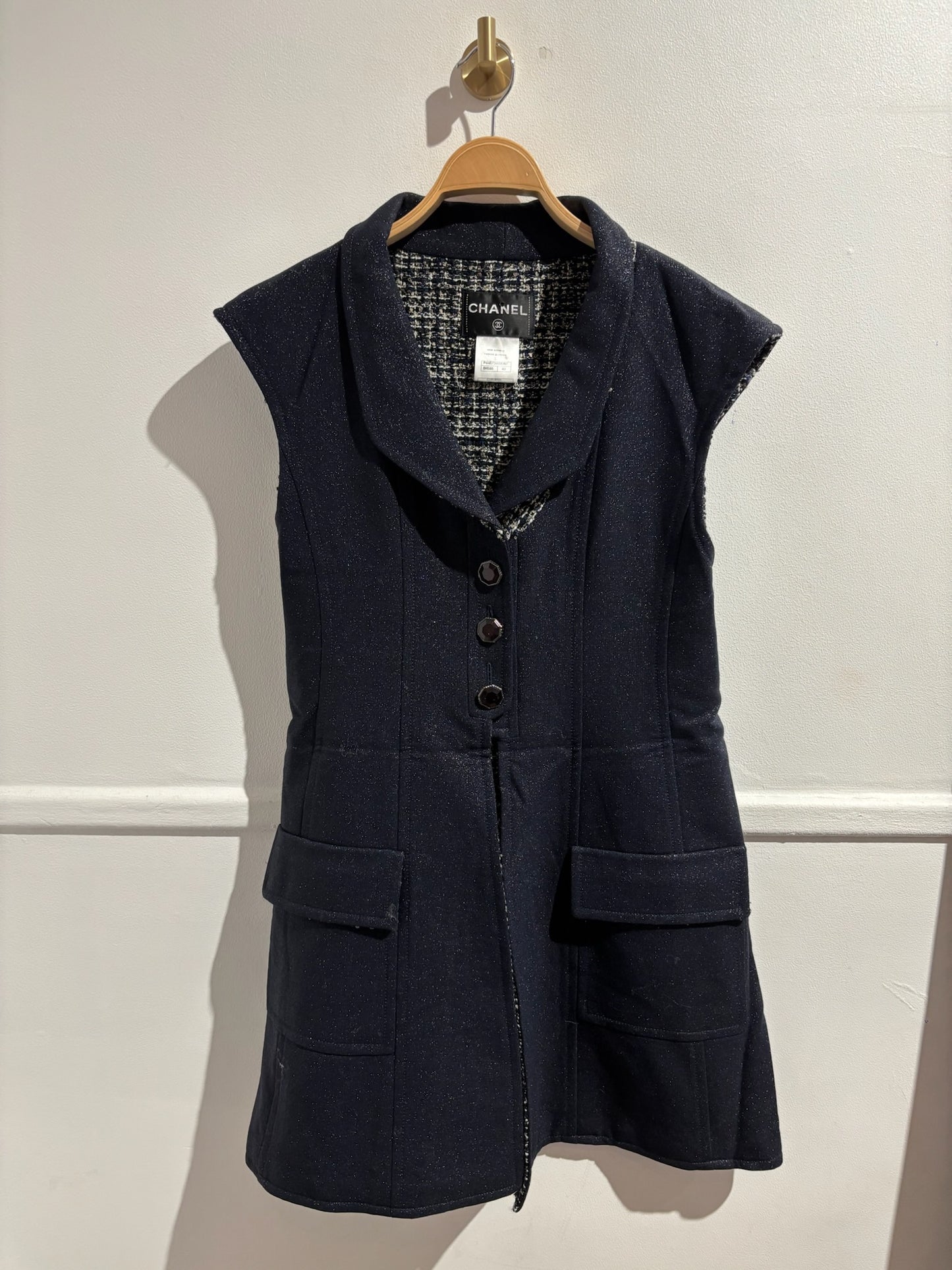 Veste Chanel bleu marine T.42