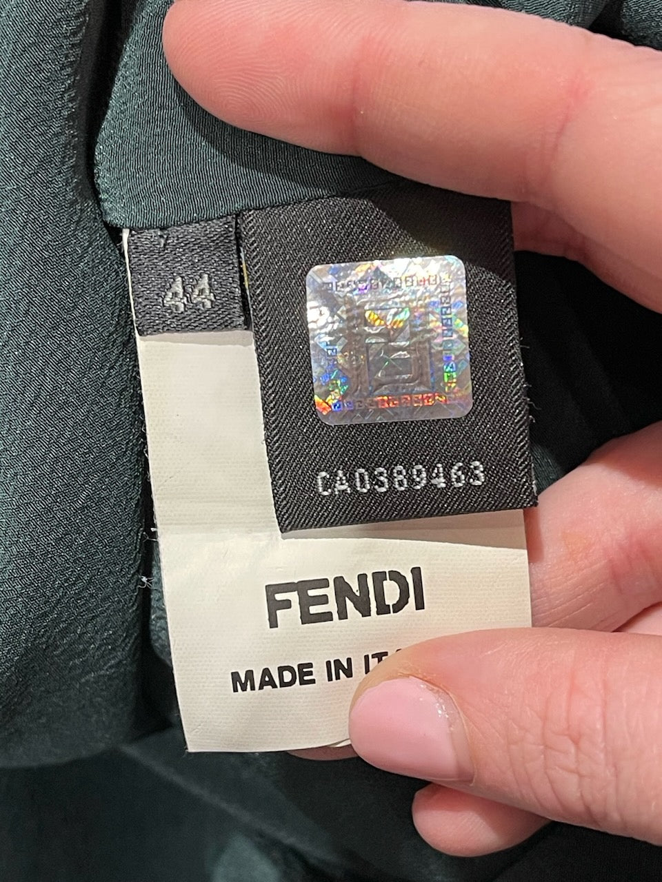 Robe Fendi verte T.40