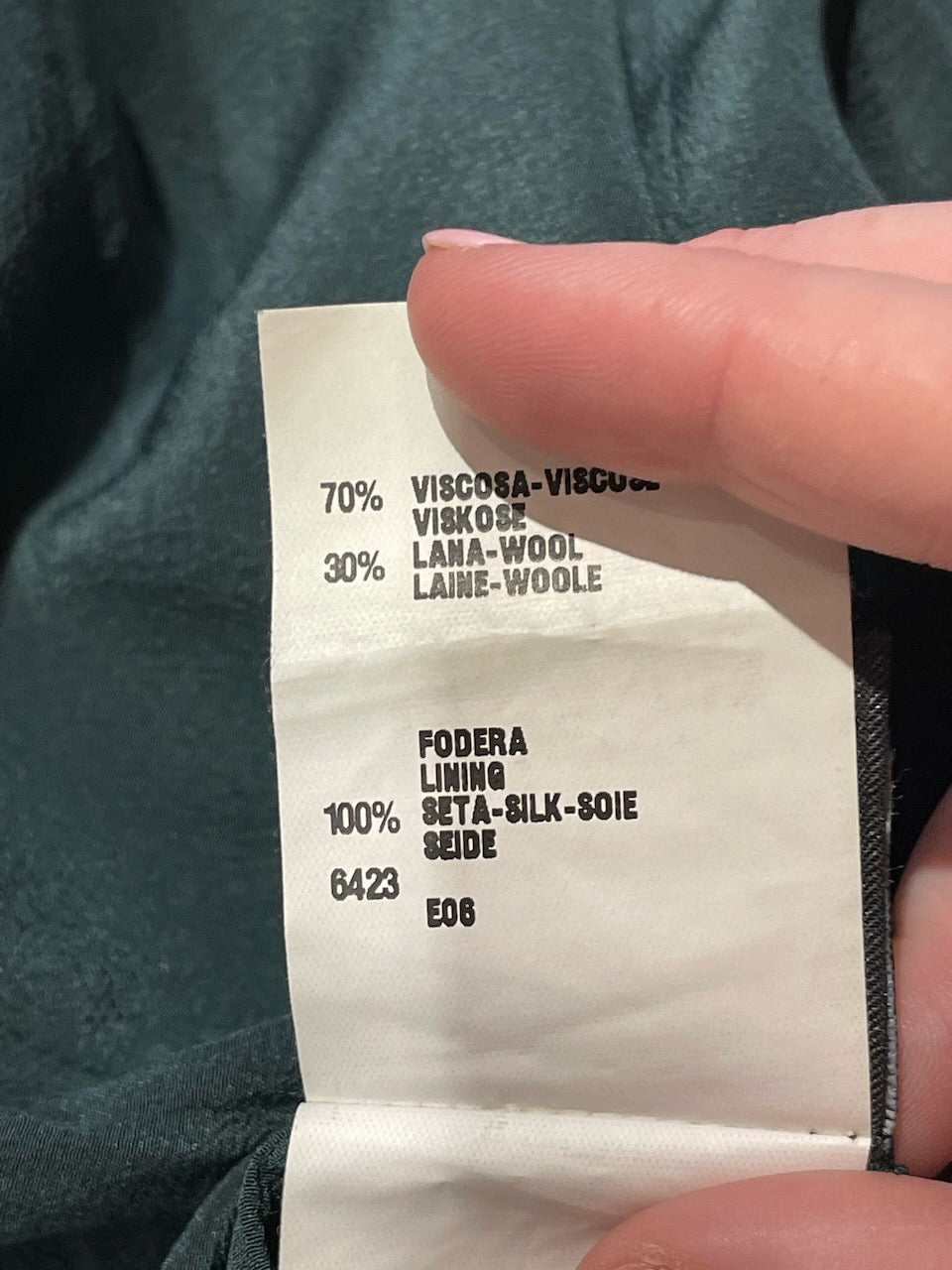 Robe Fendi verte T.40