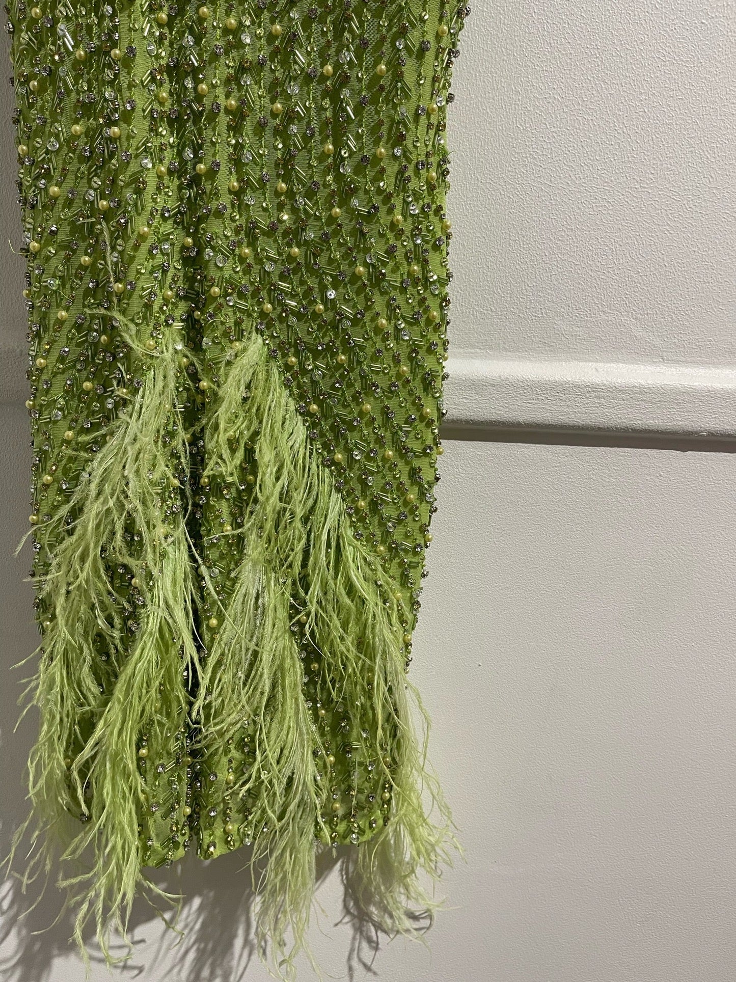 Robe à sequins verts T.S