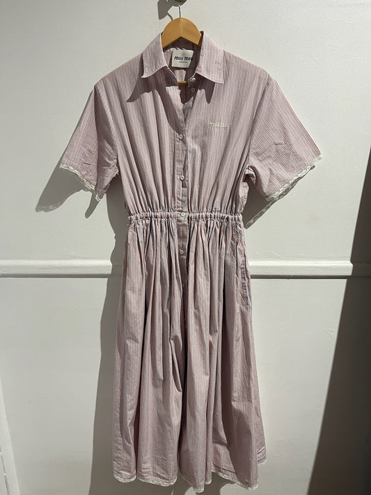 Robe Miu Miu rayée T.34